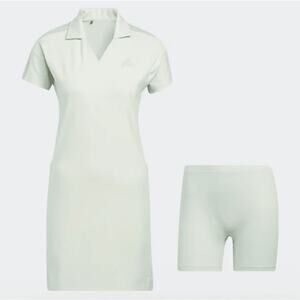Adidas Golf Polo Dress with Shorts Linen Green Size Small